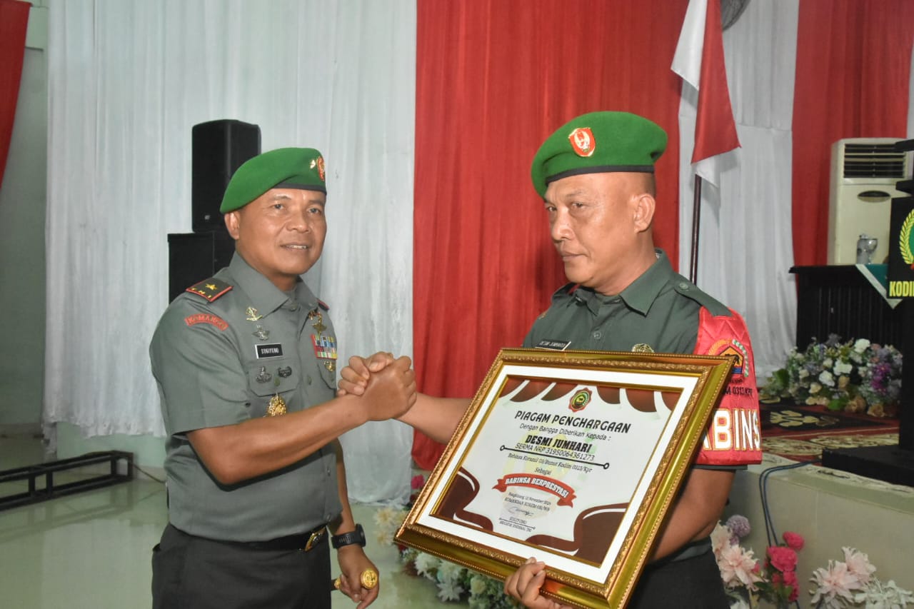 Kunjungan Kerja Danrem 031/Wira Bima ke Kodim 0313/KPR.