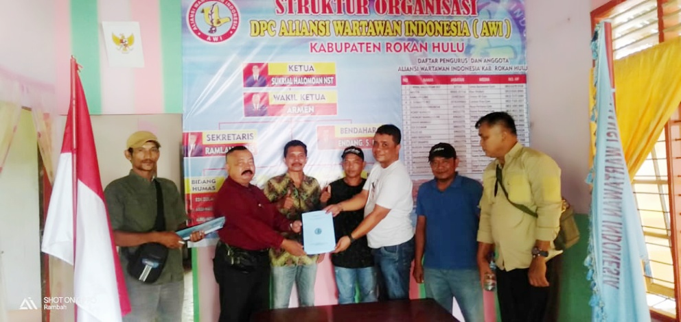 DPC AWI Kab.Rohul Gelar Raker Dalam Menghadapi HPN 09 Februari 2022