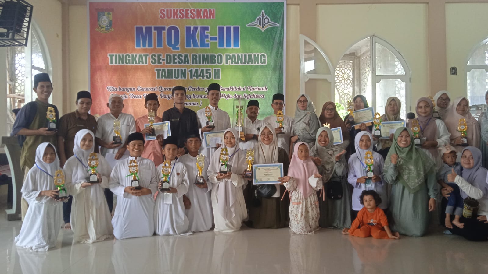 MTQ ke-III di Desa Rimbo Panjang Resmi Ditutup, Dusun Tiga Meraih Juara Umum