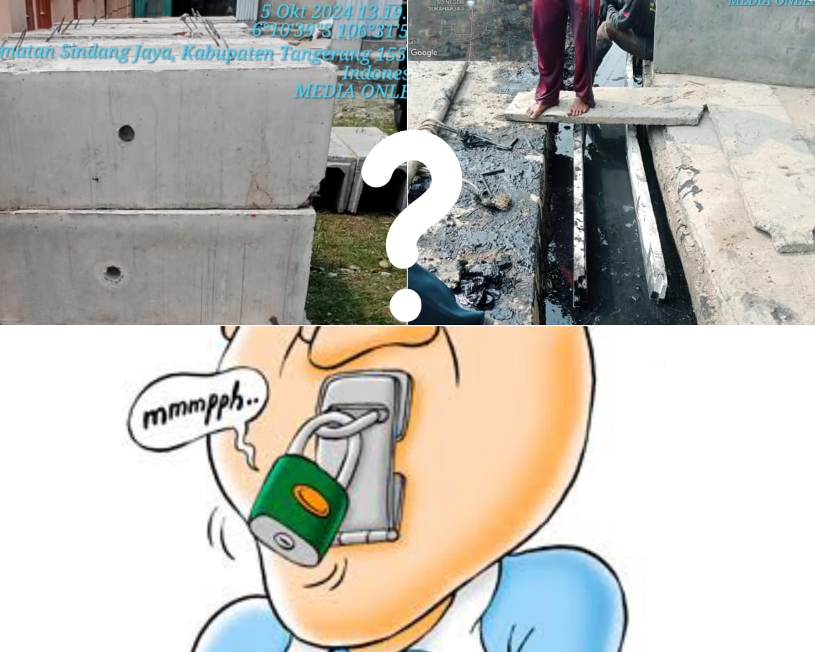 Pembangunan U-ditch Dana Desa Sukaharja diduga Bermasalah, Kades Memilih Bungkam