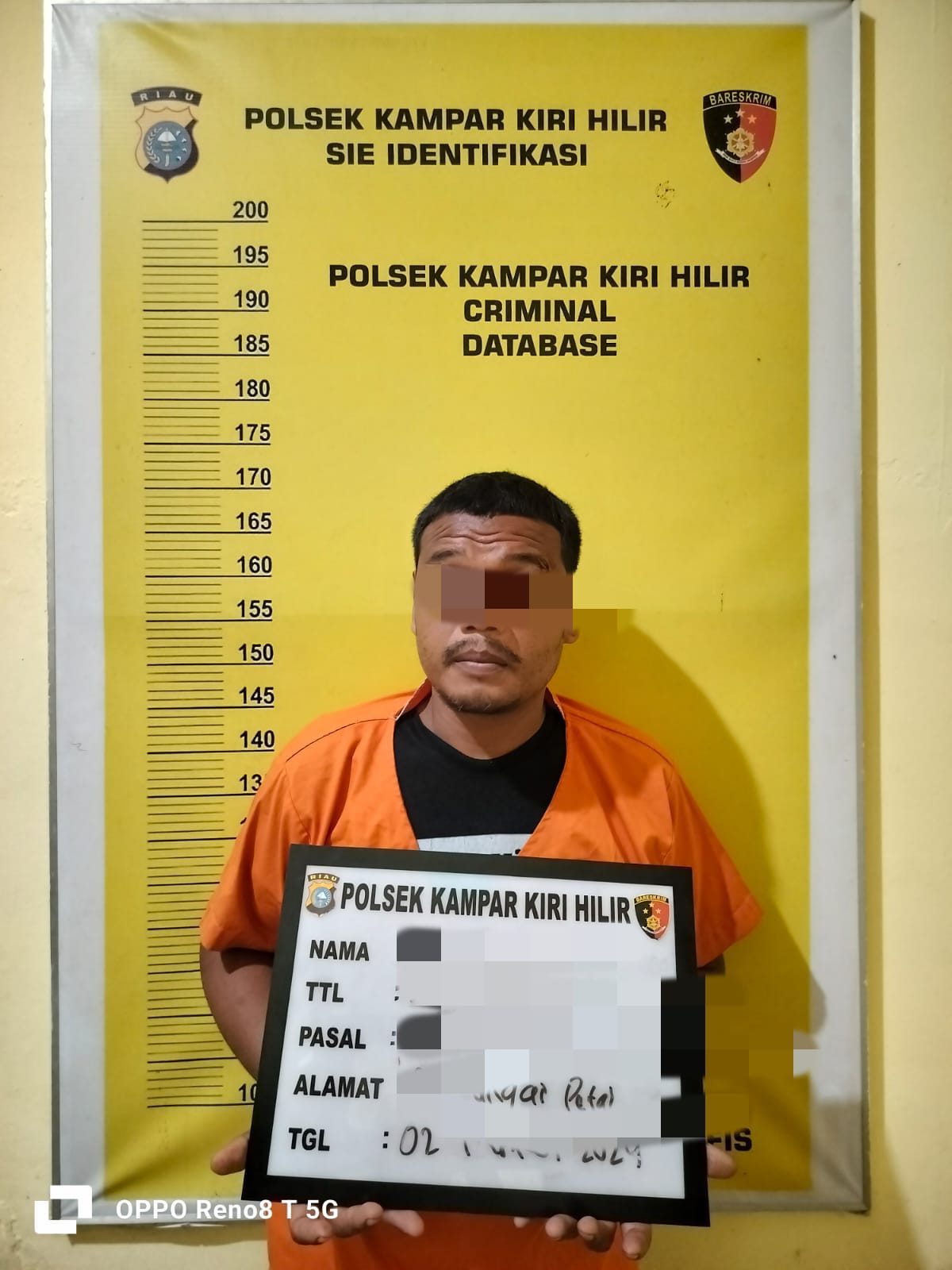 Curi Onderdil Alat Berat, Warga Desa Sungai Petai Ditangkap Polsek Kampar Kiri