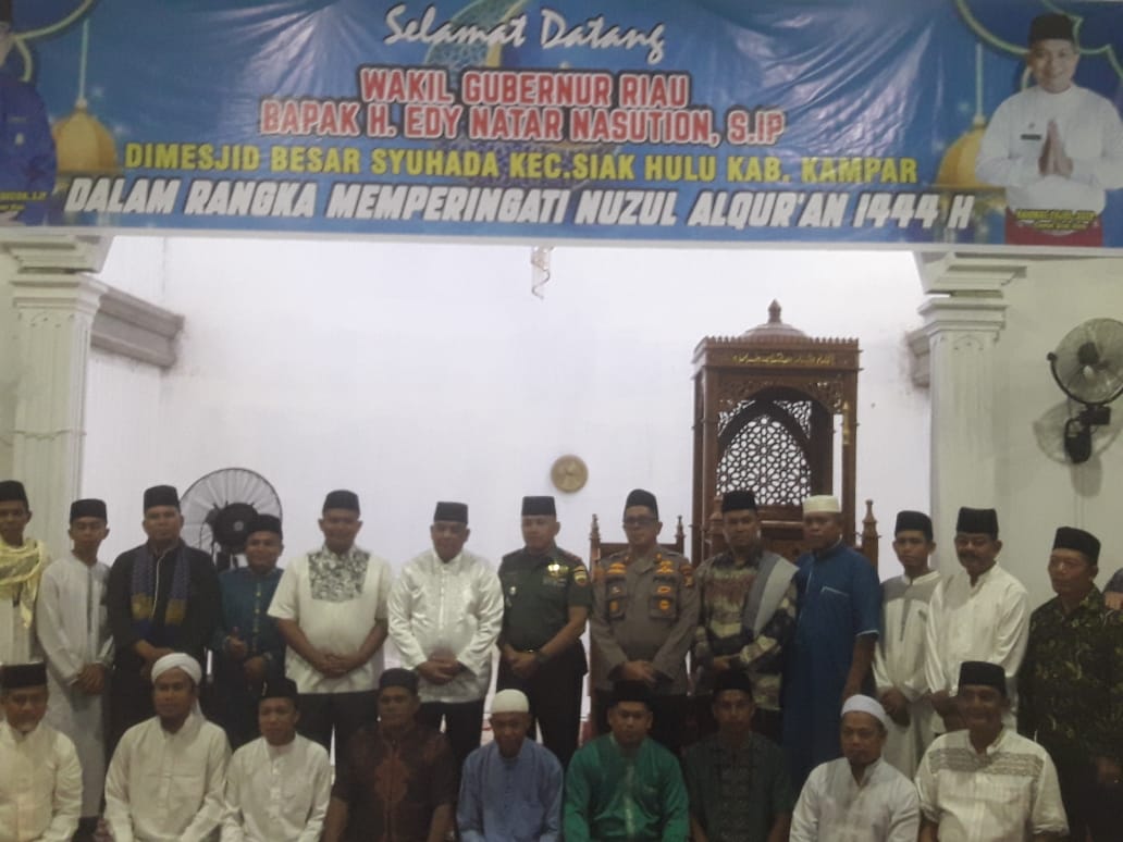 Kapolsek Siak Hulu Pimpin Langsung Pengamanan Kunjungan Wagubri