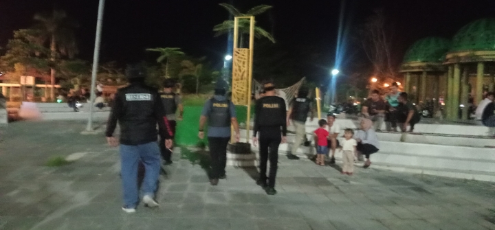 Jaga Kondusivitas Malam, Tim Raga Polres Kampar Sisir Titik Rawan di Bangkinang