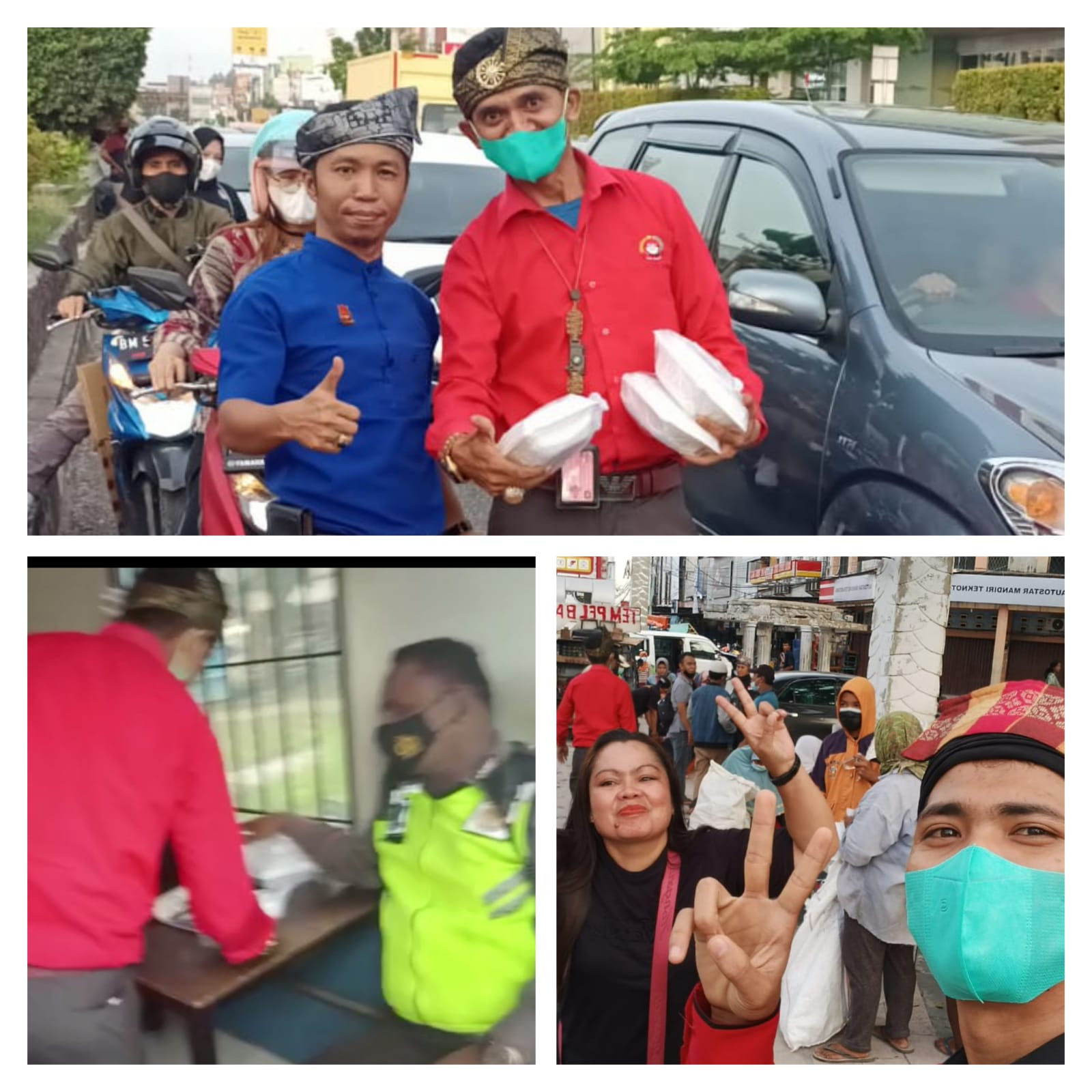 Berkolaborasi bersama, DPP AMI,PW-AMI, DPD LPPK dan DKP PMN membagi 250 paket buka Puasa dan 25 Pake