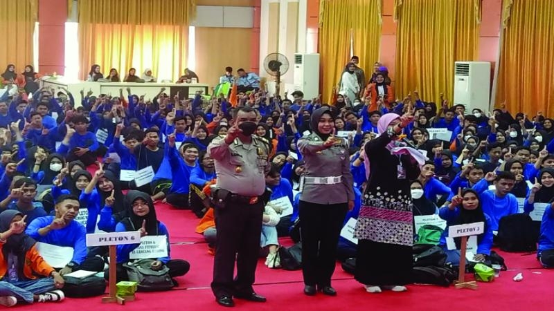 Polres Inhu Bekali Ratusan Maba ITB Indragiri Pencegahan Intoleransi, Radikalisme dan Terorisme