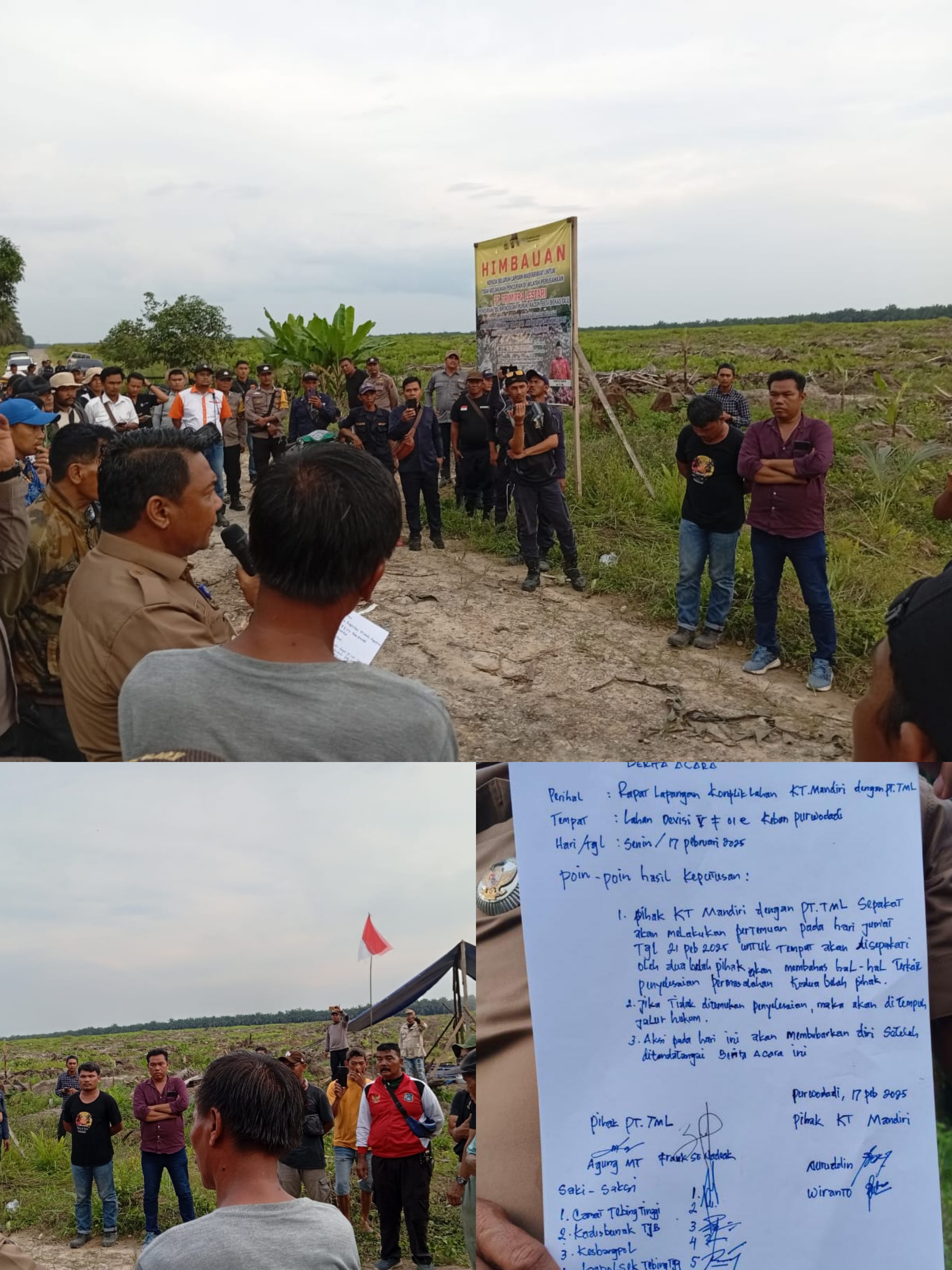 Konflik KT Mandiri Dengan PT.TML Mengerucut, Masyarakat Tunggu Mediasi Dengan Perusahaan