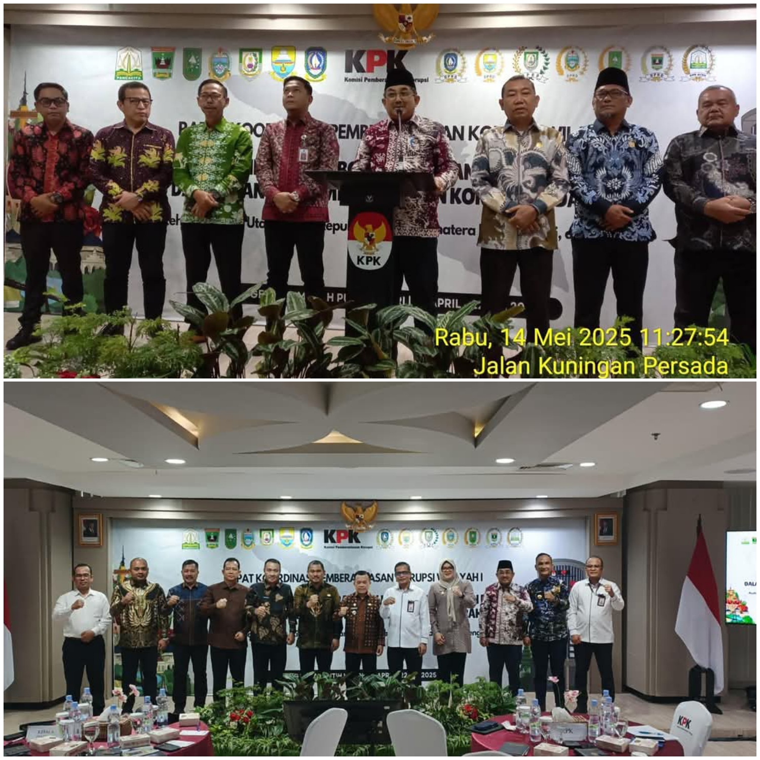 Bupati Tanjab Barat Ikuti Rakor Penguatan Sinergi Bersama KPK 