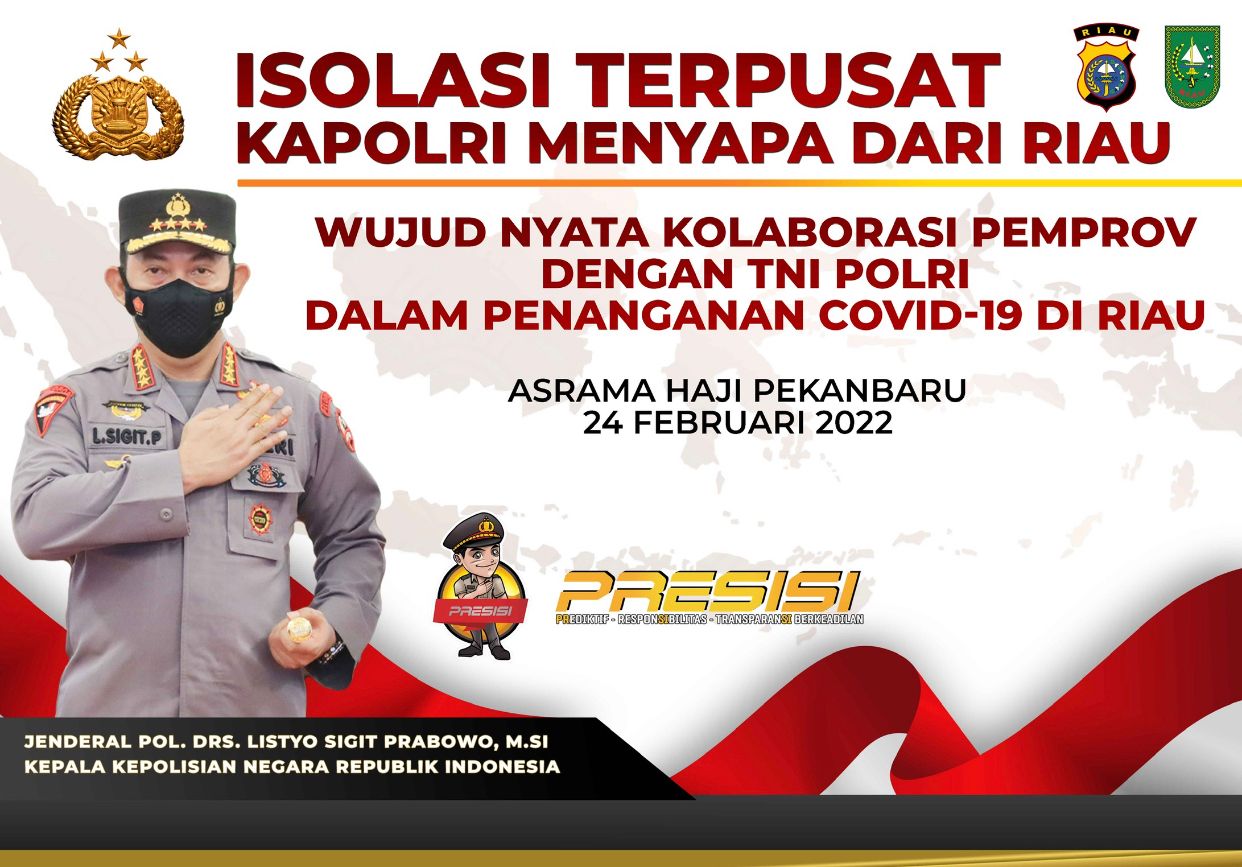 Kapolri Jenderal Listyo Sigit Kunjungi Riau,Hari Ini Tinjau Isoter