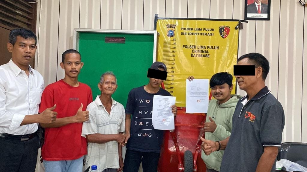 Polsek Limapuluh terapkan Restorative justice untuk kasus Viral pengambil gerobak kakek pengumpul ba
