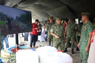 Pangdam XIX/Tuanku Tambusai dan Delegasi Singapore Army Tinjau Inovasi Penanggulangan Karhutla di Ka