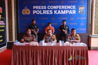 Polres Kampar Berhasil Ungkap Kasus Curanmor, Amankan 13 Sepeda Motor dan 1 Tersangka!