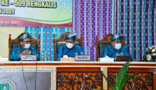 Rapat Paripurna Istimewa Secara Live dan Zoom Meeting,Dipimpin Ketua DPRD Kabupaten Bengkalis