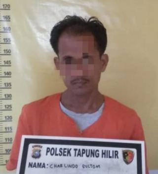 Polsek Tapung Hilir Tangkap Seorang Pengedar Shabu di Desa Tapung Makmur