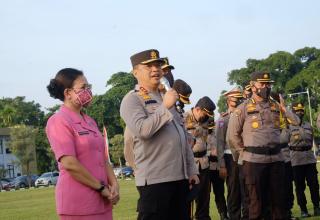 Ambil Apel Terakhir, Kapolda Irjen Agung : Saya Doakan Polda Riau Makin Jaya.