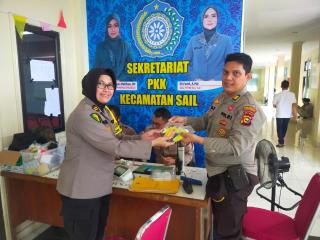 Setelah berlangsung Pemilihan Umum 2024, Dokkes Polresta Pekanbaru Periksa Kesehatan Pengaman PPK.