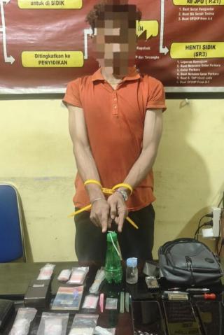 Polsek Siak Hulu Tangkap Pelaku Narkoba, Sita 10,59 Gram Sabu-sabu