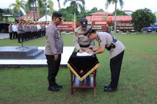 Kasat Lantas Polres Kampar Hari ini Melaksanakan Sertijab Dipimpin Langsung Kapolres Kampar