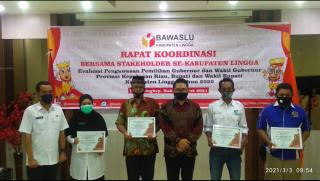 Rapat Koordinasi Bawaslu lingga Bersama Stakeholder Dpc,AJOI Lingga ucapkan Selamat