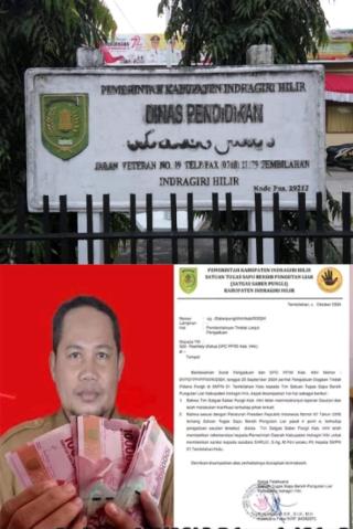 TUNTUTAN KEPASTIAN SANKSI TERHADAP KEPSEK SARUJI, PJ BUPATI INHIL DIMINTA BERTINDAK TEGAS