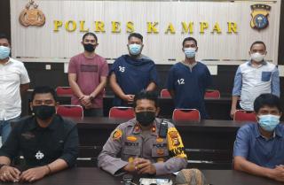 Polres Kampar Tetapkan 2 Tersangka Pengancaman Kepada Pekerja Proyek Jalan Tol di Kampar