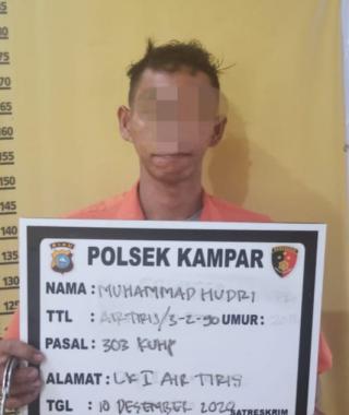 Reskrim Polsek Kampar Amankan Seorang Pelaku Judi Togel Sie Jie