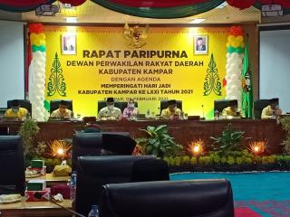 DPRD Kampar Peringati HUT ke-71 Kabupaten Kampar Tahun 2021