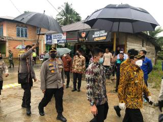 Kapolres Rohul Kunker Gubri Bersama Wagub Di Rokan IV Koto Aman Dan Lancar