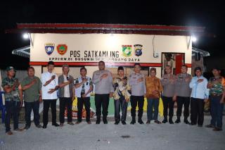 Kapolres Kampar Datang Ke Warga, Silaturahmi Sama Warga Di Pos Satkamling