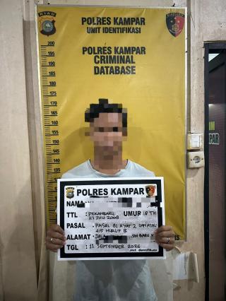 Unit PPA Polres Kampar Ungkap Kasus Pelecehan Seksual Anak di Tapung, Pelaku 18 Tahun Ditangkap