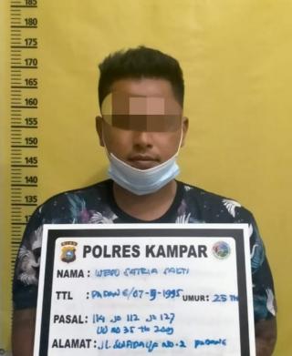 Ketahuan Bawa Pil Ekstasi Saat Kecelakaan Lalulintas,Pelaku Diamankan Polsek Bangkinang Barat
