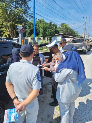 DITLANTAS POLDA RIAU BERSAMA ISTANSI TERKAIT GELAR PENERTIBAN KENDARAAN ODOL