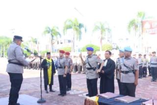 Polres Dumai Gelar Upacara Sertijab.
