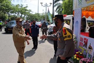 Jelang Idul Fitri,Bupati dan Kapolres Rohul Lakukan Pengecekan Pos PAM