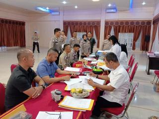 Audit Kinerja Itwasda Polda Riau Tahap I Tahun 2024 di Polres Kuansing