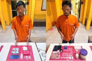 Sita 35,73 Gram Sabu & Ganja, Dua Pengedar Narkoba di Tapung Hilir Diamankan