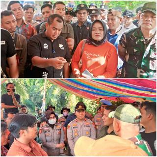 Polisi Jaga Harkamtibmas Penguasaan Lahan di Perhentian Raja