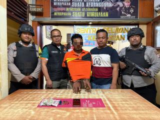 Dibawah komando Kapolsek AKP Dadan, Satreskrim Polsek Kunto Darusalam Berhasil Ungkap Pelaku