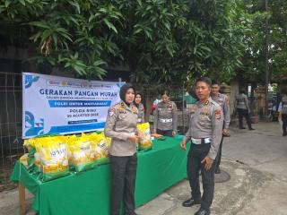Ditlantas Polda Riau Gelar Gerakan Pangan Murah, 2 Ton Beras Disalurkan untuk Warga Pekanbaru