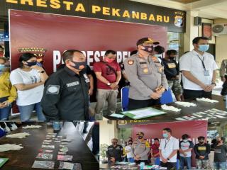 Operasi Kontijensi Aman Nusa ll,76 Orang Pengunjung Hiburan malam Diamankan Polresta Pekanbaru