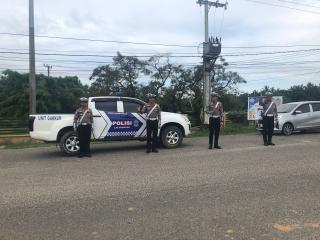 Patroli Sat Lantas Polres Rokan Hulu, Arus Lalu Lintas Lancar Dan Aman