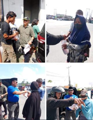 LSM BIDIK RI Berbagi Makan Gratis Kepada Kaum Dhuafa Bentuk Mendukung Program Presiden Prabowo