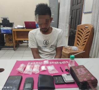 Resnarkoba Polres Kampar Tangkap Pelaku Narkoba Dengan BB 15 Paket Shabu Siap Edar