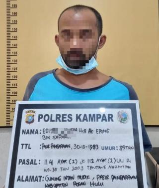 Kerjasama Sipir Lapas dan Resnarkoba Polres Kampar, Ungkap Pengiriman Shabu Kepada Napi