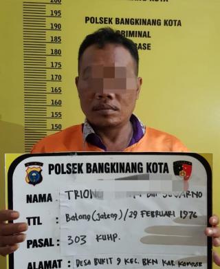Polsek Bangkinang Kota Amankan Seorang Pelaku Judi Togel di SP-V Desa Bukit Sembilan
