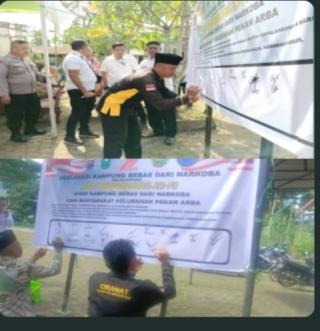 GRANAD INHIL Apresiasi dan Deklarasikan Kampung Bebas Narkoba di Pekan Arba