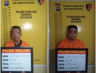 Dua tersangka Penadah Barang Hasil Curian Diamankan Polsek Sukajadi.