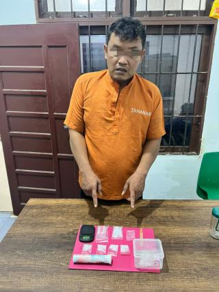 Polsek Tambang Tangkap Terduga Pengedar Narkoba di Desa Aursati, 8,51 Gram Sabu dan Pil Ekstasi Diam