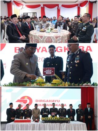 Bupati Anwar Sadat Hadiri Syukuran HUT Bhayangkara ke-79 di Polres Tanjab Barat