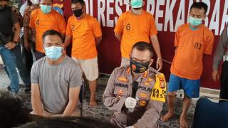 Empat Tersangka Pengrusakan Tembok SD Taruna Islam di Amankan Setreskrim Polresta Pekanbaru