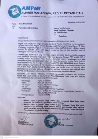 AMPeR RIAU ANGKAT BICARA TERKAIT SIKAP KAJARI KUANSING TERHADAP PSR JOKOWI